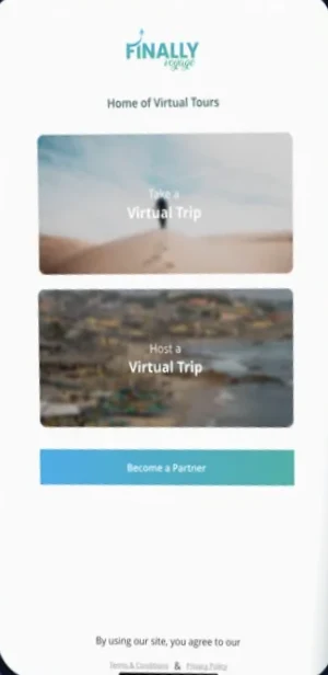 Finally Voyage app, screen 2